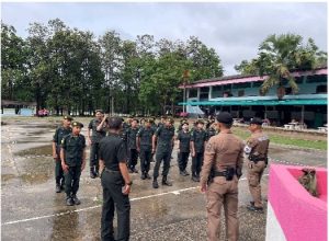 โครงการฝึกอบรมและให้ความรู้กฎหมายจราจรแก่นักศึกษาวิชาทหารโรงเรียนนาโพธิ์วิทยา