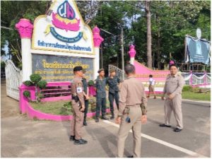 โครงการฝึกอบรมและให้ความรู้กฎหมายจราจรแก่นักศึกษาวิชาทหารโรงเรียนนาโพธิ์วิทยา